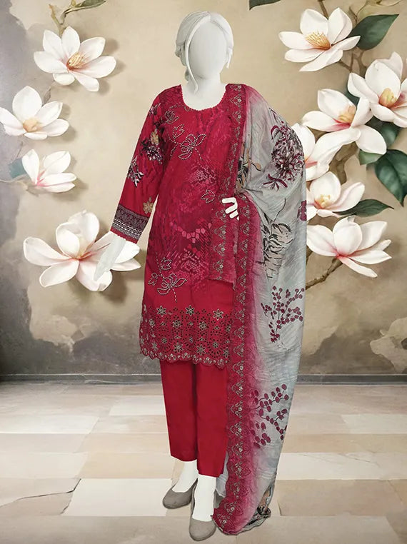 Bano Embroidered Printed Viscose Collection 2025 by ABC (D-03)