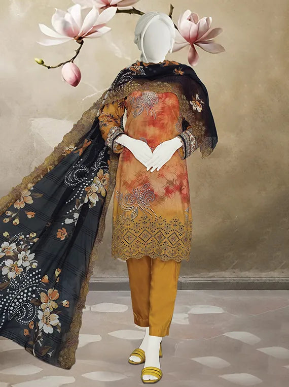 Bano Embroidered Printed Viscose Collection 2025 by ABC (D-04)