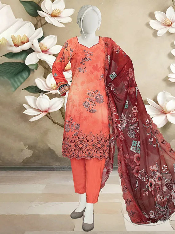 Bano Embroidered Printed Viscose Collection 2025 by ABC (D-06)