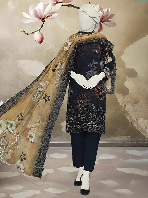 Bano Embroidered Printed Viscose Collection 2025 by ABC (D-07)