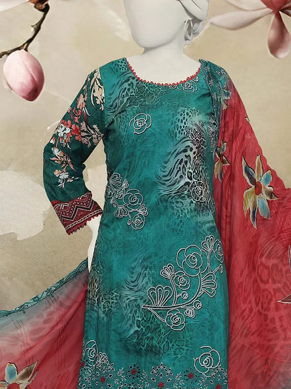 Bano Embroidered Printed Viscose Collection 2025 by ABC (D-08)