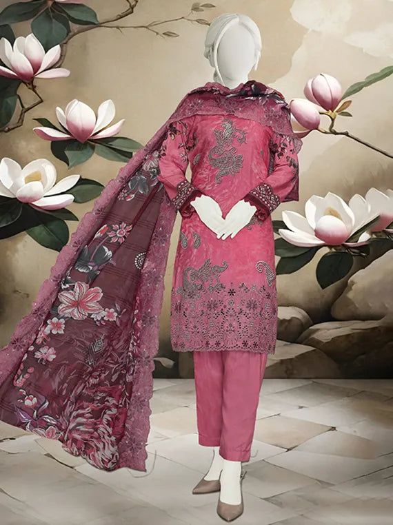 Bano Embroidered Printed Viscose Collection 2025 by ABC (D-09)
