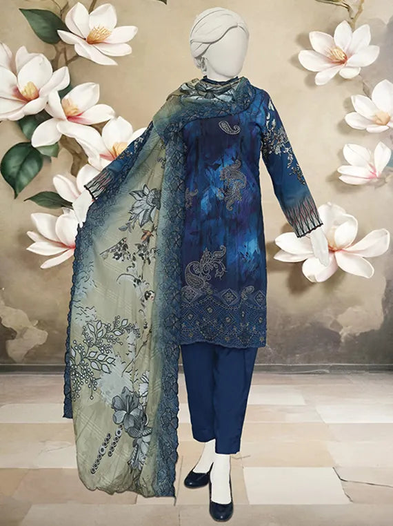 Bano Embroidered Printed Viscose Collection 2025 by ABC (D-10)