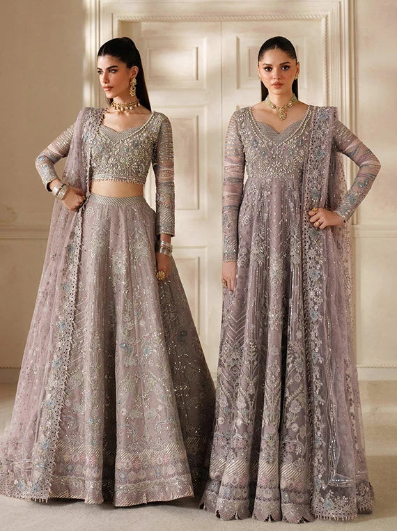 Baroque Chantelle Embroidered Net Chiffon Collection 2026 (CH14-04)