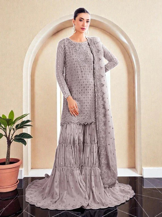 Baroque Elegant Embroidered Chiffon Collection 2026