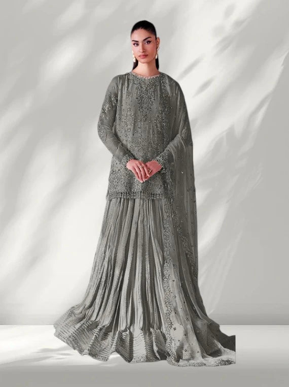 Baroque Embroidered Chiffon Collection 2026 (UF-4140-02)