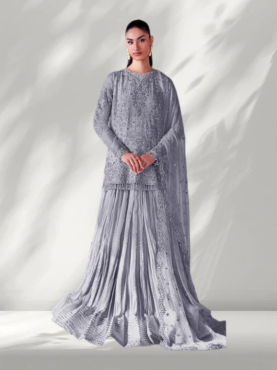 Baroque Embroidered Chiffon Collection 2026 (UF-4140-05)