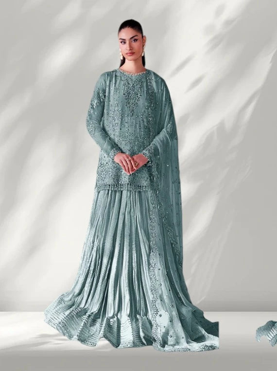 Baroque Embroidered Chiffon Collection 2026 (UF-4140-06)