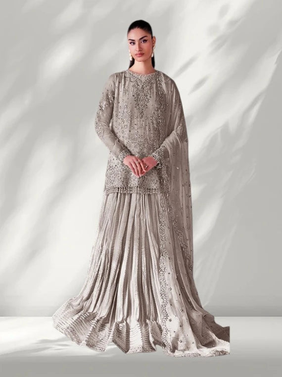 Baroque Embroidered Chiffon Collection 2026 (UF-4140-07)