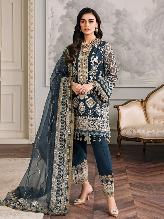Baroque  Embroidered Fancy Collection (BQU-CH12-D01)