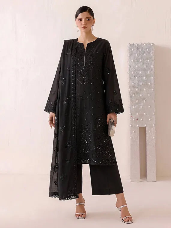 Beads by Fantak Unstitched Silk Slub Karandi Collection'26 V-600 (D-01)