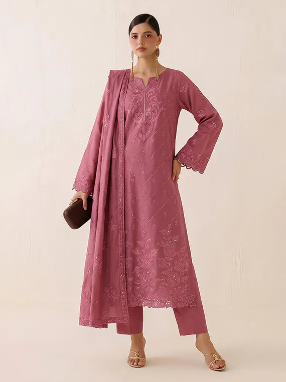 Beads by Fantak Unstitched Silk Slub Karandi Collection'26 V-600 (D-05)