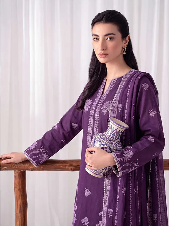 Bella Bilss by Fantak Unstitched Dobby Dhanak Collection'26 V-554 (D-01)