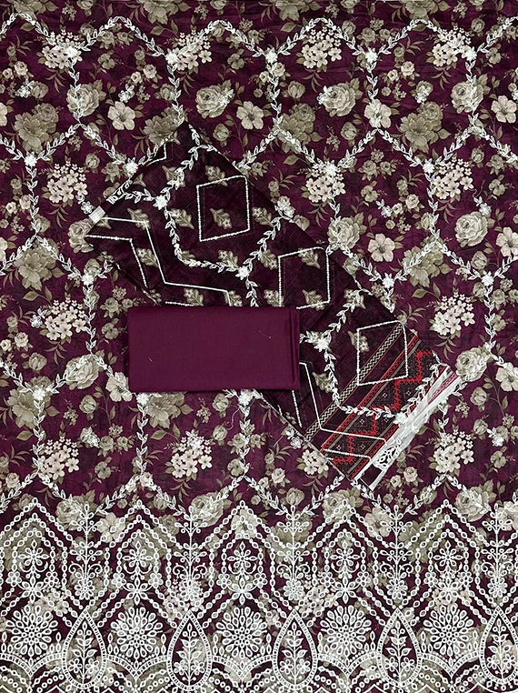 Bella Fancy Embroidered Premium Lawn Edit 2026 Vol-26DA03