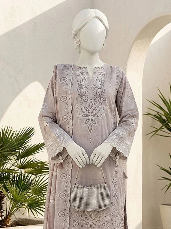 Bhanwar by ABC Winter Embroidered Slub Collection'26 (D-03)