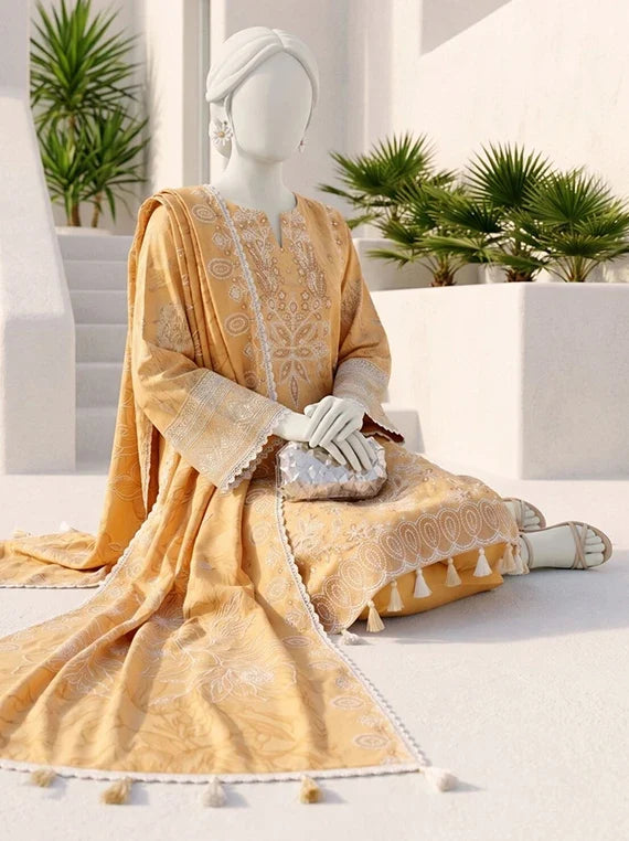 Bhanwar by ABC Winter Embroidered Slub Collection'26 (D-04)