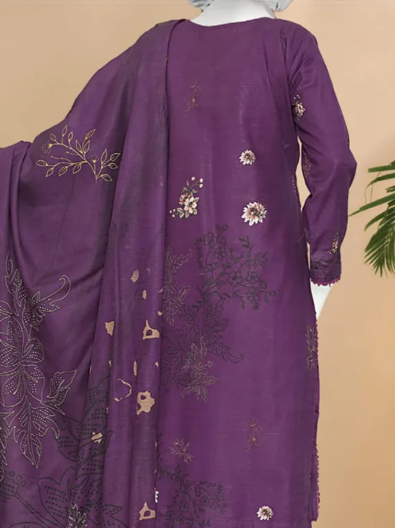 Bindi by ABC Embroidered Printed Khaddar Collection 2025 Vol-02 (D-1187)