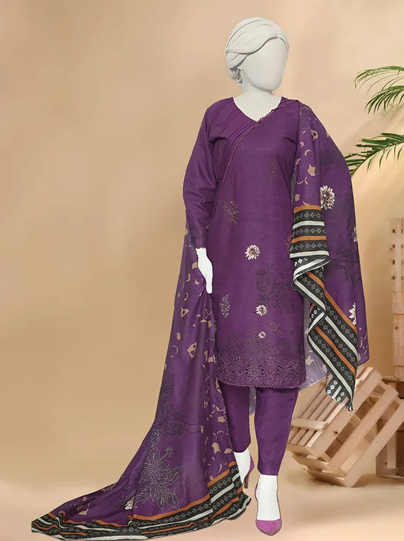 Bindi by ABC Embroidered Printed Khaddar Collection 2025 Vol-02 (D-1187)