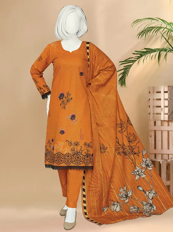 Bindi by ABC Embroidered Printed Khaddar Collection 2025 Vol-02 (D-1188)