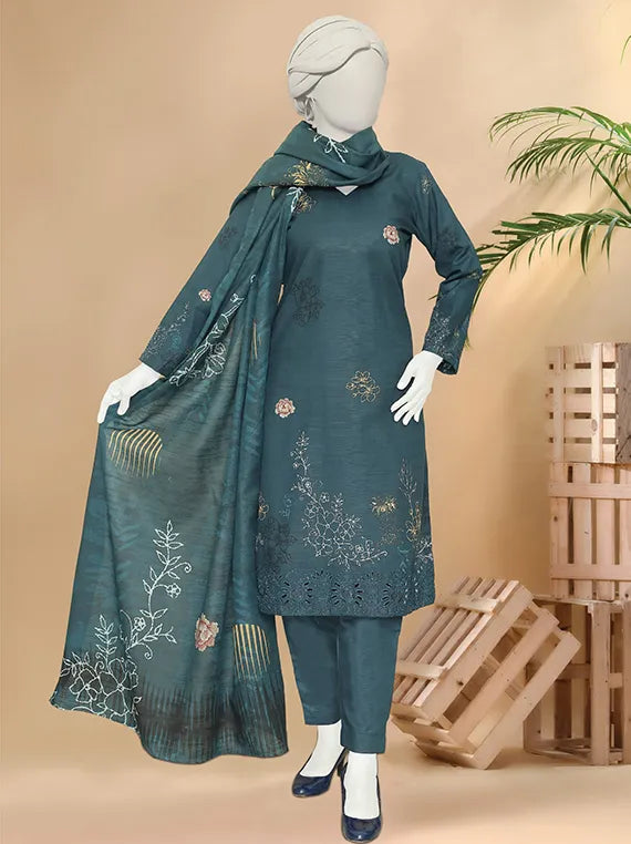 Bindi by ABC Embroidered Printed Khaddar Collection 2025 Vol-02 (D-1189)