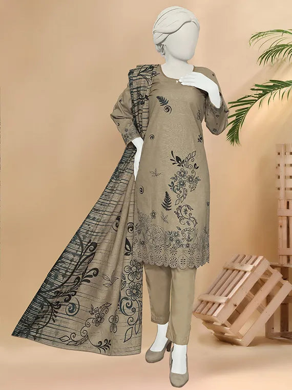 Bindi by ABC Embroidered Printed Khaddar Collection 2025 Vol-02 (D-1190)