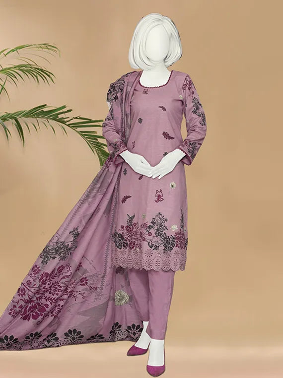 Bindi by ABC Embroidered Printed Khaddar Collection 2025 Vol-02 (D-1193)