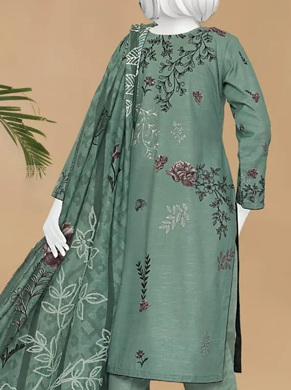 Bindi by ABC Embroidered Printed Khaddar Collection 2025 Vol-02 (D-1195)
