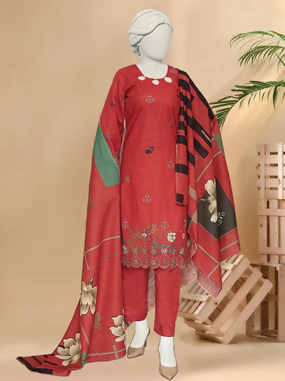 Bindi by ABC Embroidered Printed Khaddar Collection 2025 Vol-02 (D-1197)