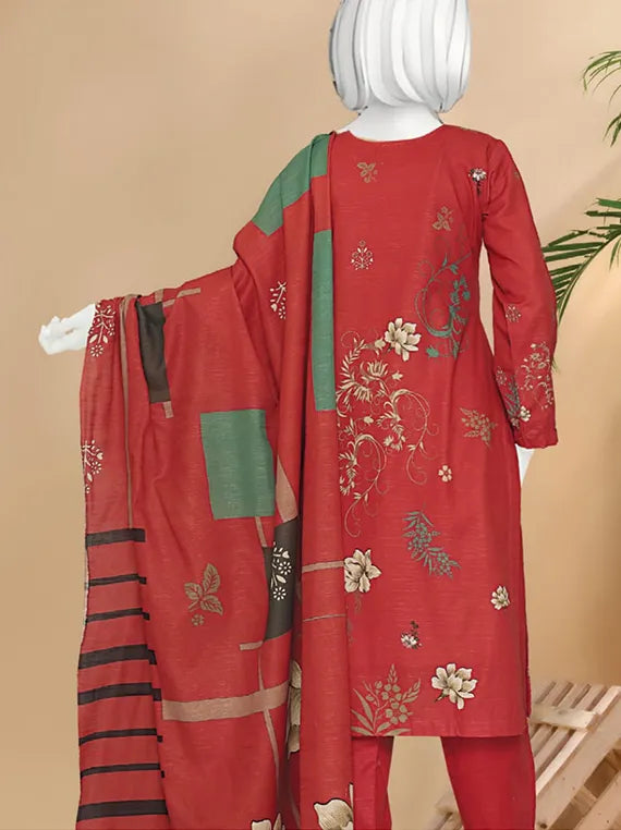 Bindi by ABC Embroidered Printed Khaddar Collection 2025 Vol-02 (D-1197)