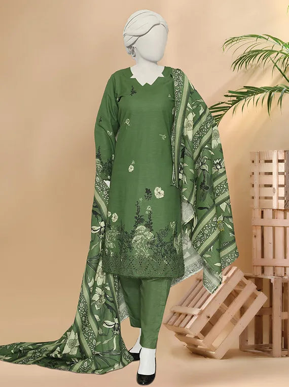 Bindi by ABC Embroidered Printed Khaddar Collection 2025 Vol-02 (D-1198)