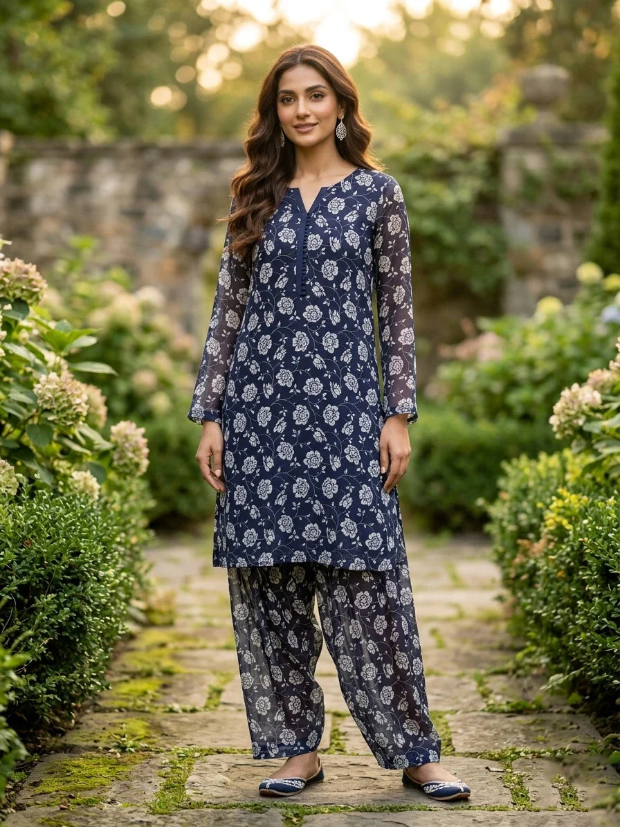 Black And White Printed Lawn Edit 2026 Vol-FA47 (D-16)