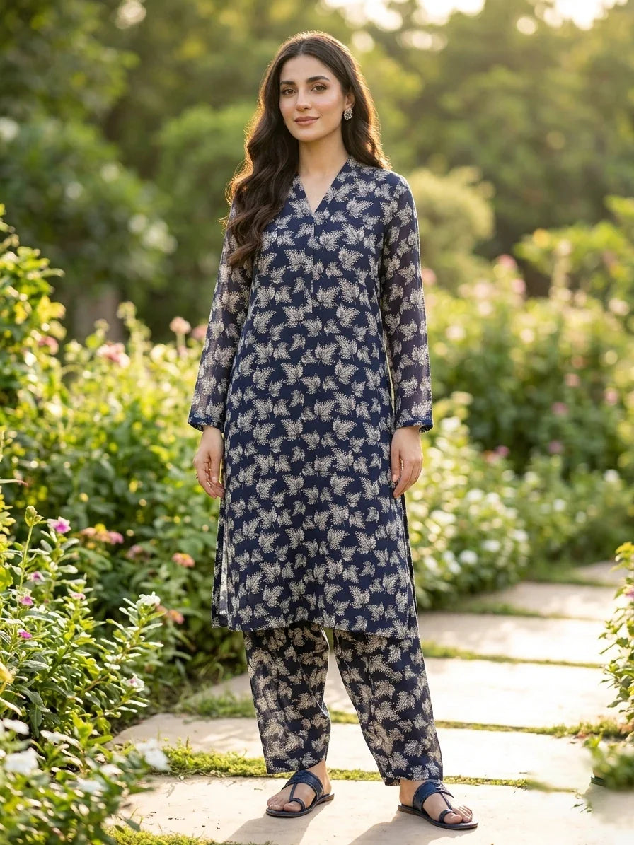 Black And White Printed Lawn Edit 2026 Vol-FA47 (D-17)
