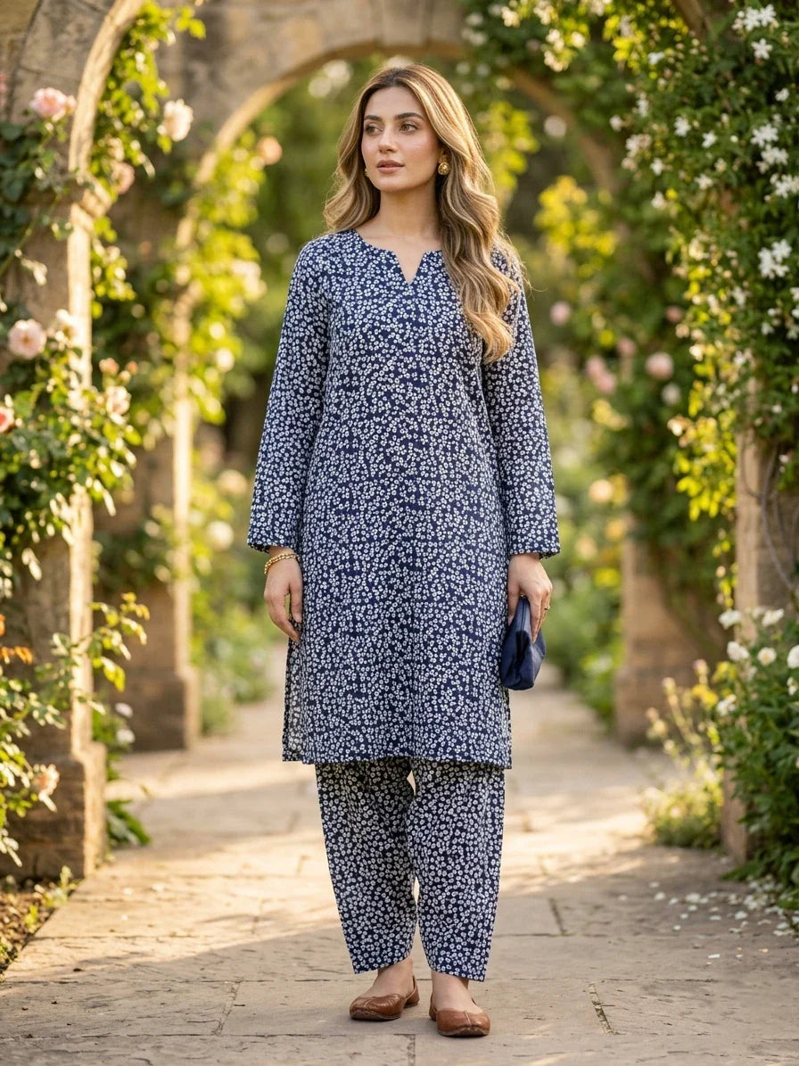 Black And White Printed Lawn Edit 2026 Vol-FA47 (D-18)