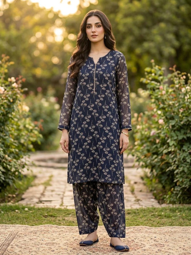 Black And white Printed Lawn Edit 2026 Vol-FA47