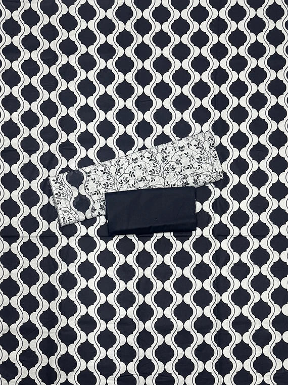 Black and White Printed Lawn Edit 2026 Vol-RL04 (D-04)