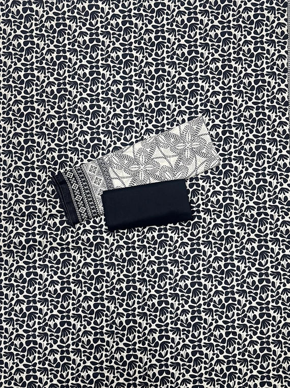 Black and White Printed Lawn Edit 2026 Vol-RL04 (D-09)