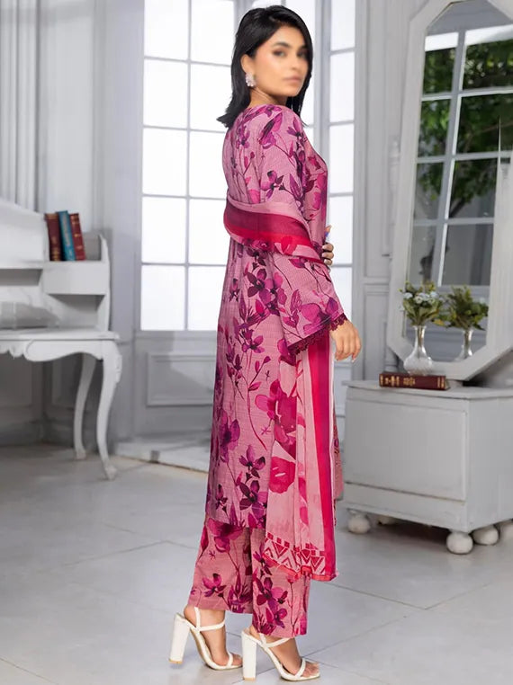 Bloom Embroidered Viscose Doriya Collection 2025 By Fantak (D-04)