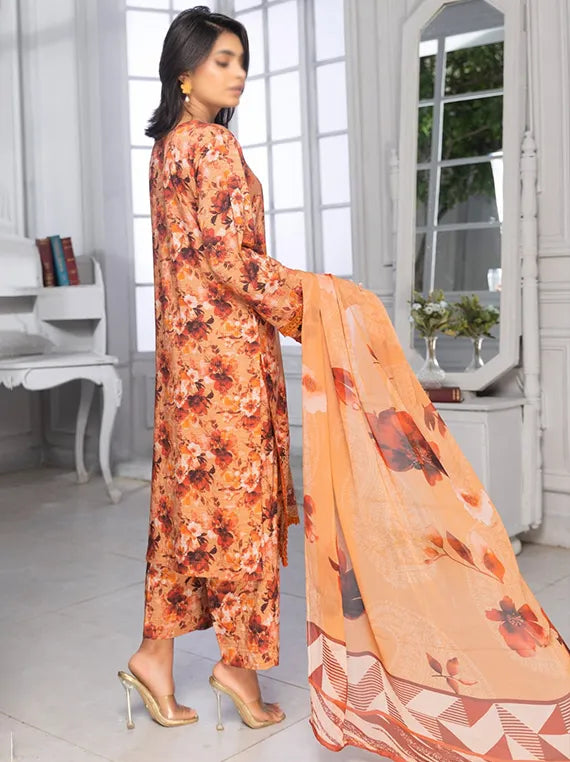 Bloom Embroidered Viscose Doriya Collection 2025 By Fantak (D-06)