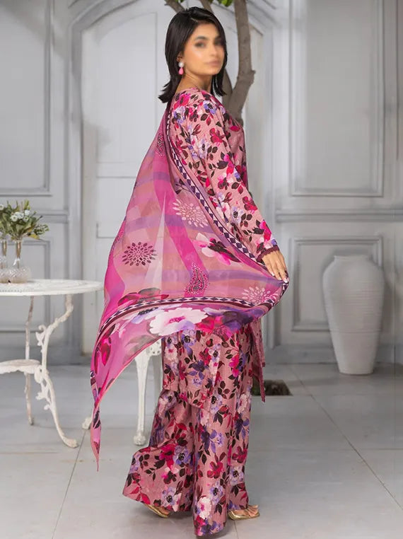 Bloom Embroidered Viscose Doriya Collection 2025 By Fantak (D-07)