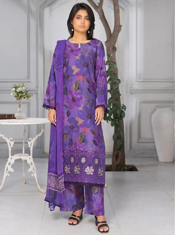 Bloom Embroidered Viscose Doriya Collection 2025 By Fantak (D-08)