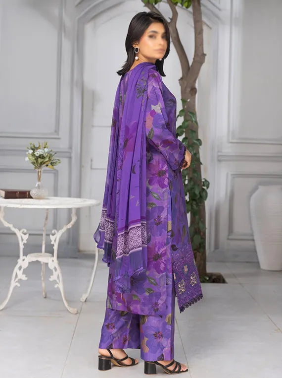 Bloom Embroidered Viscose Doriya Collection 2025 By Fantak (D-08)