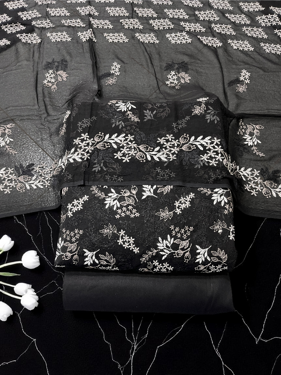 Blossom Fully Embroidered Lawn Edit25 Vol-25DD13 (25DD13-01)