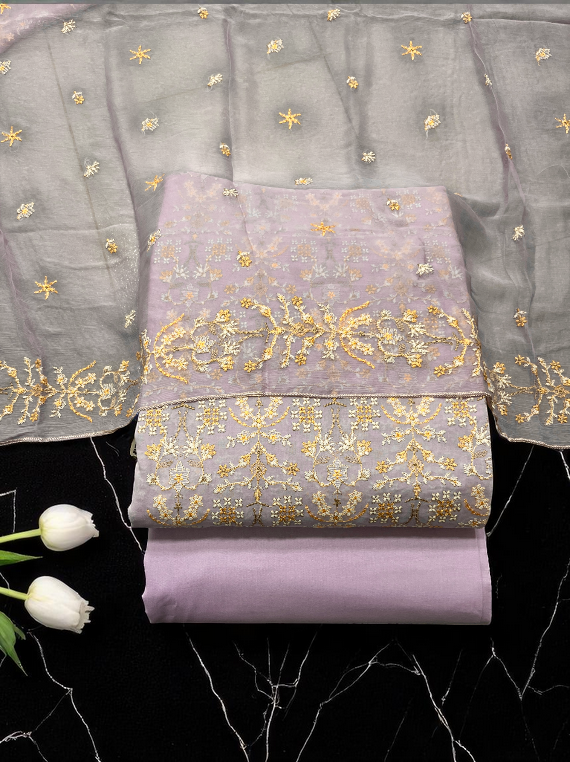 Blossom Fully Embroidered Lawn Edit25 Vol-25DD13 (25DD13-04)