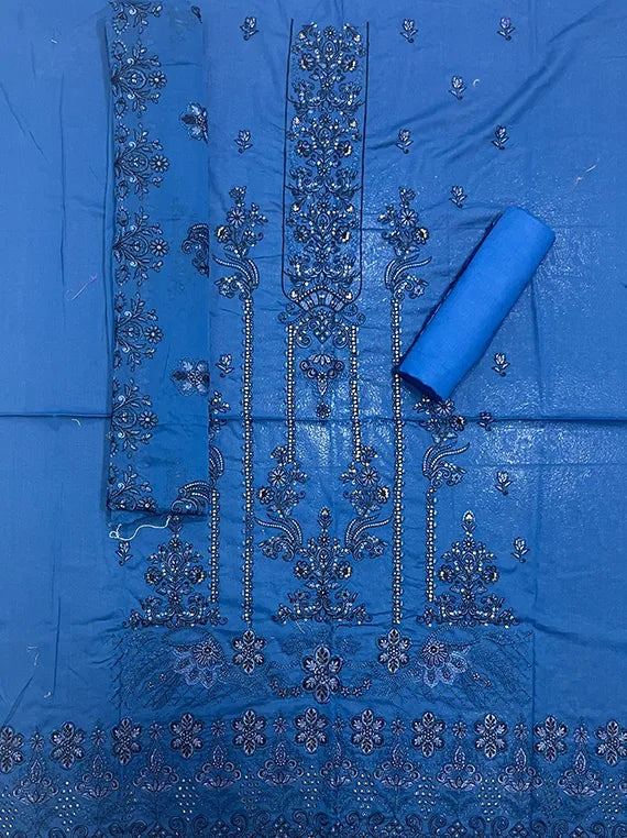 Blossom Luxury Embroidery Lawn Edit25 Vol-25DD18 (D-01)