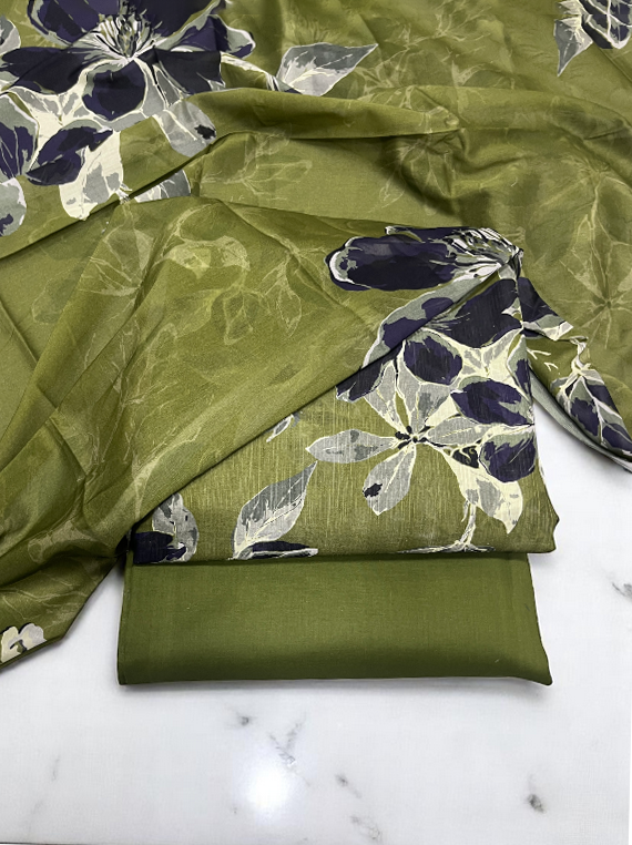 Blossom Printed Zarqa Lawn Edit25 Vol-PU06 (PU06-04)
