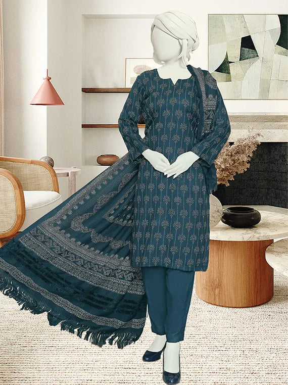 Bnory Printed Dhanak Collection 2025 by ABC (D-06)