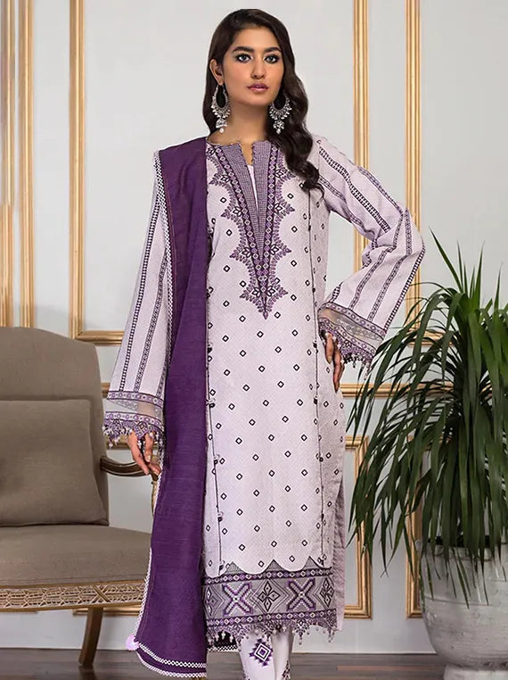 Breathe in Lawn UnStitched Luxe Collection 2025 (AJC22-06 FARIAH)