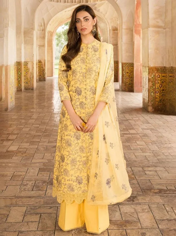 Breathe in Lawn UnStitched Luxe Collection 2025 (CH3641)