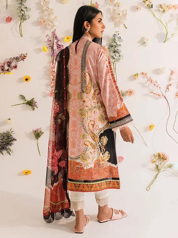 Breathe in Lawn UnStitched Luxe Collection 2025 (MKL-02)