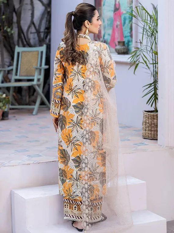 Breathe in Lawn UnStitched Luxe Collection 2025 (NK-PK-18)